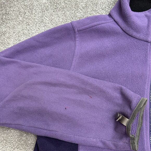 The North Face Polartec Fleece Jacket Womens Medium Purple Full Zip Outdoor Hike - Picture 5 of 16
